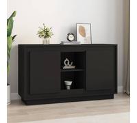vidaXL Credenza Nera 102x35x60 cm in Legno Multistrato