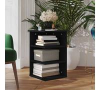 vidaXL Credenza Nera 35x35x55 cm in Legno Multistrato