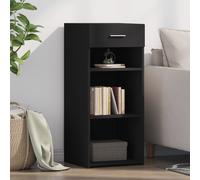 vidaXL Credenza Nera 40x42,5x93 in Legno Multistrato