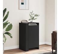 vidaXL Credenza Nera 45x35x75 cm in Legno Multistrato