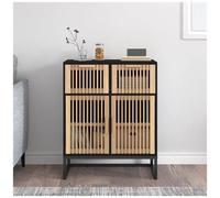 VIDAXL - Credenza Nera 60x30x75 Cm In Legno Multistrato