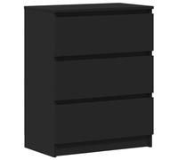vidaXL Credenza Nera 60x35x76 cm in Legno Multistrato