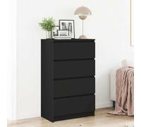 VIDAXL - Credenza Nera 60x35x98,5 cm in Legno Multistrato