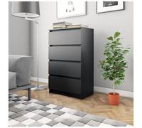 VIDAXL - Credenza Nera 60x35x98,5 cm in Legno Multistrato