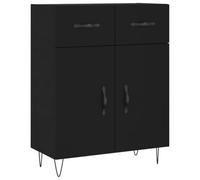 vidaXL Credenza Nera 69,5x34x90 cm in Legno Multistrato