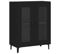 vidaXL Credenza Nera 69,5x34x90 cm in Legno Multistrato