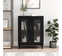vidaXL Credenza Nera 69,5x34x90 cm in Legno Multistrato