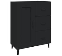 vidaXL Credenza Nera 69,5x34x90 cm in Legno Multistrato