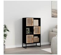VIDAXL - Credenza Nera 70x35x125 Cm In Legno Multistrato