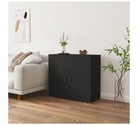 vidaXL Credenza Nera 80x33x70 cm in Legno Multistrato