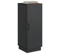 vidaXL Credenza Nero 33 x 34,5 x 87 cm Legno ingegnerizzato, Unità di Stoccaggio Elegante, Sideboard Chic, Buffet Contemporaneo, Armadio da Pranzo Moderno, Organizzatore Domestico Rettangolare