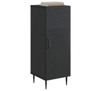 vidaXL Credenza Nero 33 x 34,5 x 89,5 cm Legno ingegnerizzato, Credenza Vintage, Design Rettangolare, Soluzione Spaziosa per Decorazione, Mobile Chic per la Sala da Pranzo