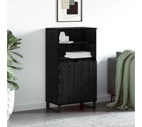 vidaXL Credenza Nero 60 x 36 x 110 cm Legno multistrato