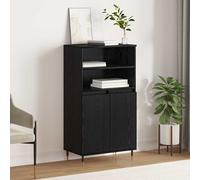 vidaXL Credenza Nero 60 x 36 x 110 cm Legno multistrato