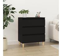 vidaXL Credenza Nero 60x35x70 cm in Legno Multistrato