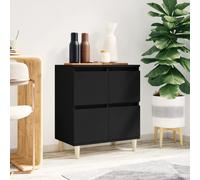 vidaXL Credenza Nero 60x35x70 cm in Legno Multistrato