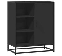 vidaXL Credenza Nero 62x35x76 cm in Legno Multistrato, credenza da Cucina, credenza in Legno, Mobile Sala da Pranzo, Mobile da Soggiorno, portaoggetti