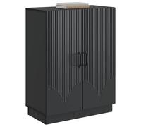 vidaXL Credenza Nero 66 x 34,5 x 87 cm Legno ingegnerizzato, Ampia credenza buffet elegante, arredamento moderno per la casa, mobile stiloso e versatile