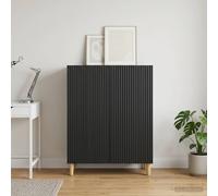 vidaXL Credenza Nero 66 x 34,5 x 90 cm Legno ingegnerizzato