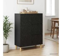 vidaXL Credenza Nero 66 x 34,5 x 90 cm Legno ingegnerizzato