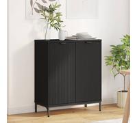 vidaXL Credenza Nero 69.5 x 33 x 82 cm Legno multistrato
