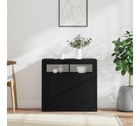 vidaXL Credenza Nero 80 x 35 x 75 cm Legno multistrato