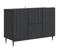 vidaXL Credenza Nero 89 x 34,5 x 62 cm Legno ingegnerizzato, Mobile buffet moderno, unità rettangolare per soggiorno, cabinet funzionale, stile per la tua casa, tanto spazio per la zona pran