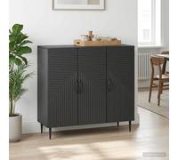 vidaXL Credenza Nero 89 x 34,5 x 80 cm Legno ingegnerizzato