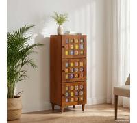 vidaXL Credenza Noce 40 x 33 x 110 cm Legno di mango massello