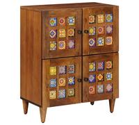 vidaXL Credenza Noce 60 x 33,5 x 75 cm Legno di mango massello