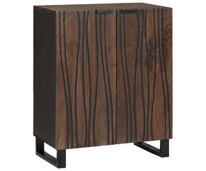 vidaXL Credenza Noce 60 x 33,5 x 75 cm Legno di mango massello