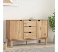 AX Credenza Legno truciolare Stile Scandinavo Rustico 113.5x43x73cm News 348591