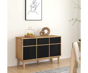vidaXL Credenza OTTA Marrone e Nero 114 x 43 x 73,5 cm