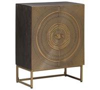 vidaXL Credenza in ottone 53,5 x 30 x 70 cm, soggiorno, materiali durevoli per l'uso quotidiano, seduta confortevole, design funzionale, stile incontra praticità, spazio ideale