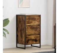 vidaXL Credenza Rovere Fumato 42 x 36 x 75.5 cm Legno di ingegneria, Soggiorno, Rettangolare, Design Durevole per Spazi Accoglienti, Ideale per decorare con Stile e funzionalità, tocchi moderni