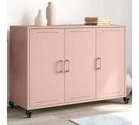 vidaXL Credenza Rosa 100,5x39x72 cm in Acciaio
