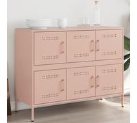 vidaXL Credenza Rosa 100,5x39x79 cm in Acciaio