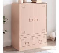 vidaXL Credenza Rosa 67x39x95 cm in Acciaio