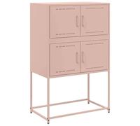 vidaXL Credenza Rosa 68,5x38,5x107 cm in Acciaio