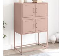 vidaXL Credenza Rosa 68,5x38,5x107 cm in Acciaio