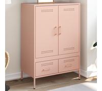 vidaXL Credenza Rosa 68x39x101,5 cm in Acciaio