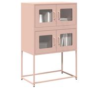 vidaXL Credenza Rosa 68x39x107 cm in Acciaio