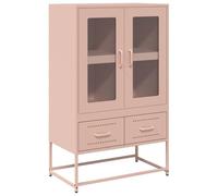 vidaXL Credenza Rosa 68x39x111,5 cm Acciaio