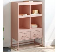 vidaXL Credenza Rosa 68x39x111,5 cm Acciaio