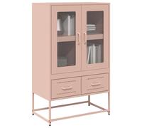 vidaXL Credenza Rosa 68x39x111,5 cm Acciaio