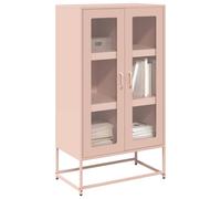 vidaXL Credenza Rosa 68x39x123 cm in Acciaio
