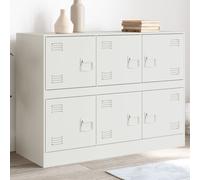 vidaXL Credenza Rosa 99x39x73 cm in Acciaio