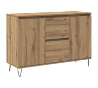 vidaXL Credenza Rovere Artigianale 101,5x35x70 cm in Legno Multistrato, credenza con ante, mobile da soggiorno, portaoggetti, credenza da cucina