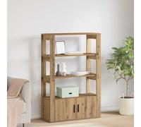 vidaXL Credenza rovere artigianale 30 x 80 x 119.5 cm
