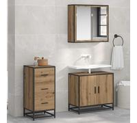 vidaXL Credenza rovere artigianale 35,5 x 35 x 76 cm Legno multistrato